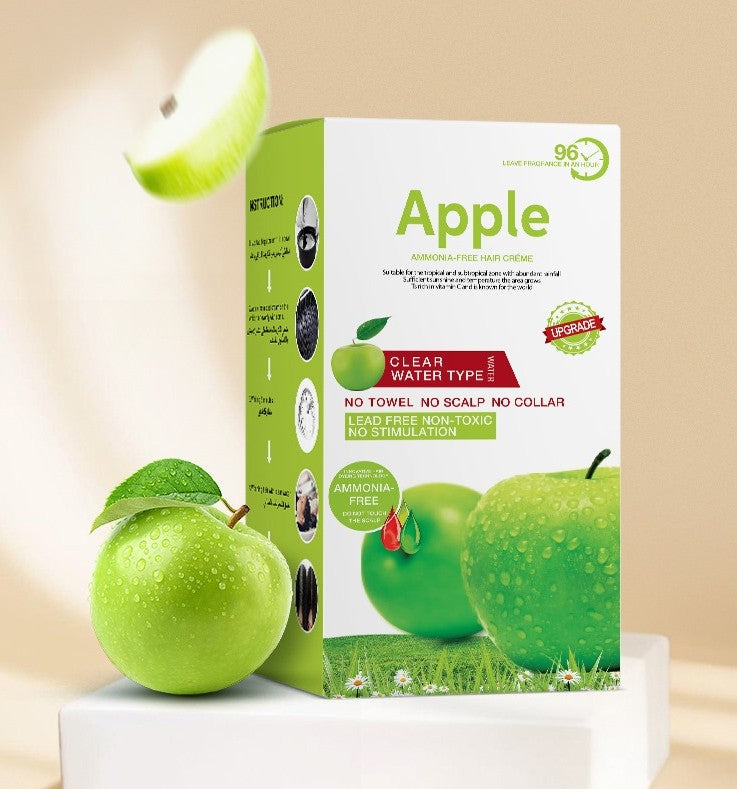 🍏 Apple Hair Colour Ammonia Free Apple Fruit Extract Black Darken Dye Cream colour